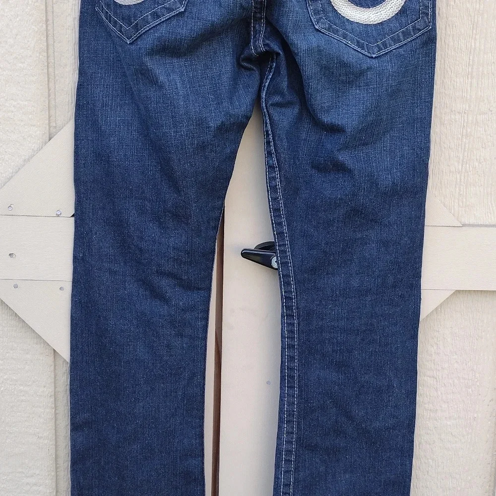True Religion Section Straight Seat World Tour Jeans Blue Men's 31